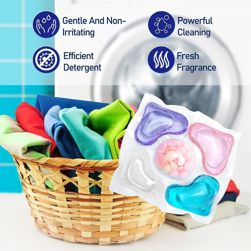 5-in-1 Laundry Detergent Pods for Washing Machine
